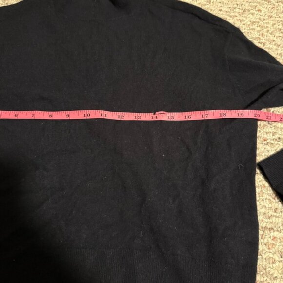 EVERLANE Pullover Mock Neck 100% Cashmere Sweater Black- Size Small - Picture 8 of 11